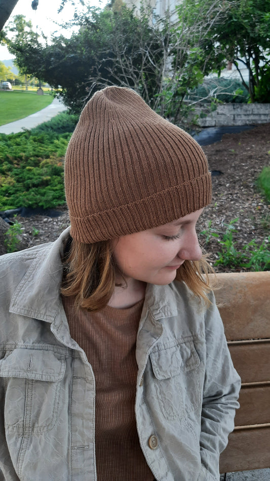 Alpaca Beanie Knit Hat - Made in Montana USA